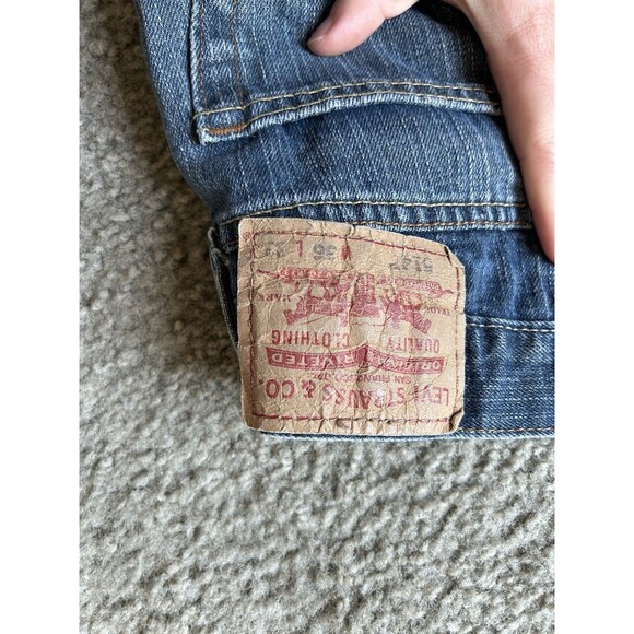 Levis 514 Straight Leg Jeans Men's 36x32 Light Wash Blue Denim - Picture 7 of 7